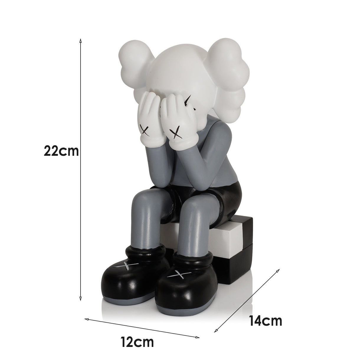 Sitting Bear Resin Figurine for Playful Interiors