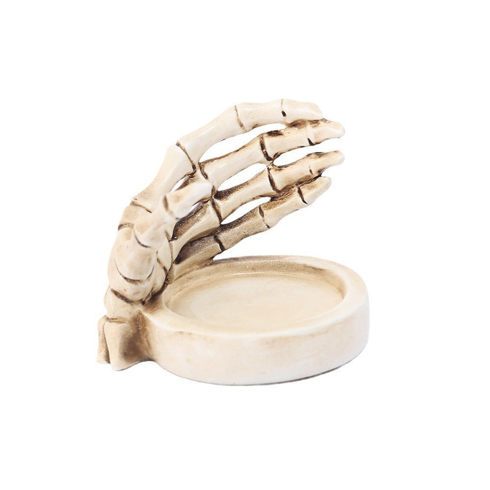 Skeleton Hand Candle Holder for Gothic Tabletop Decor