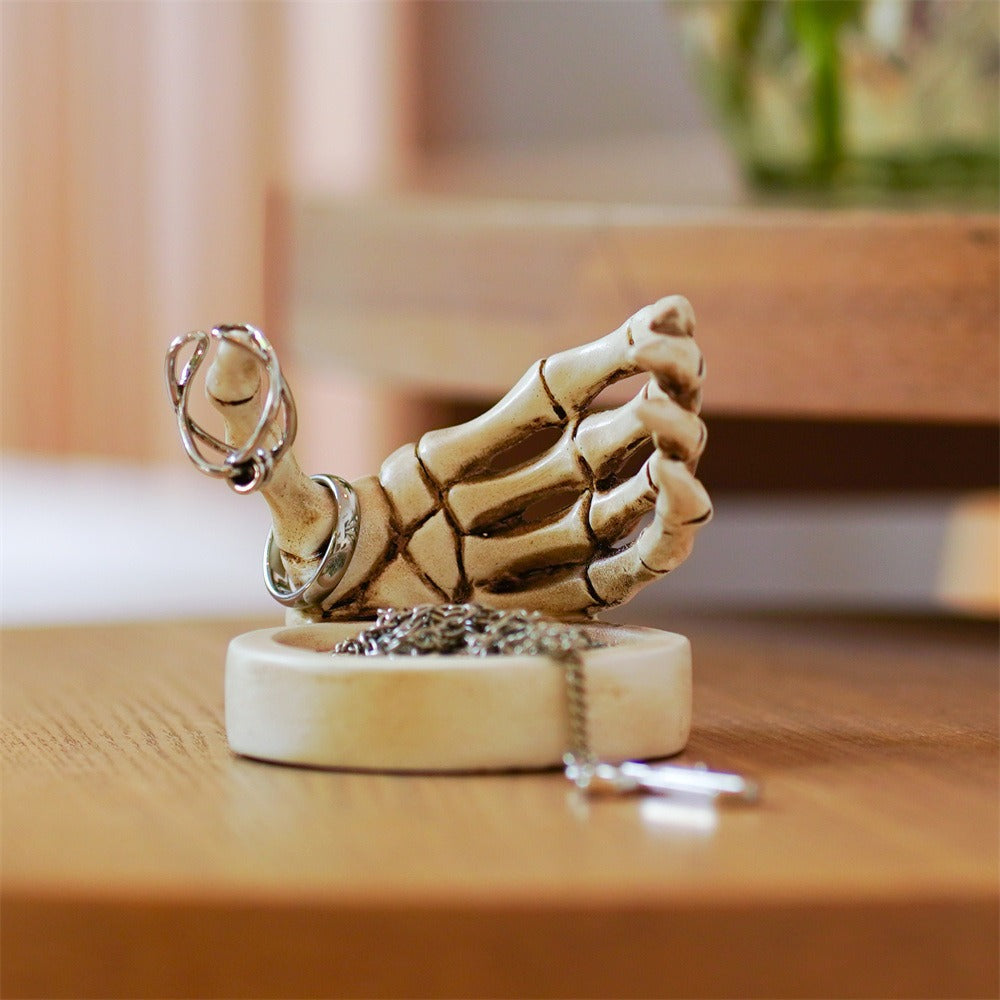 Skeleton Hand Candle Holder for Gothic Tabletop Decor