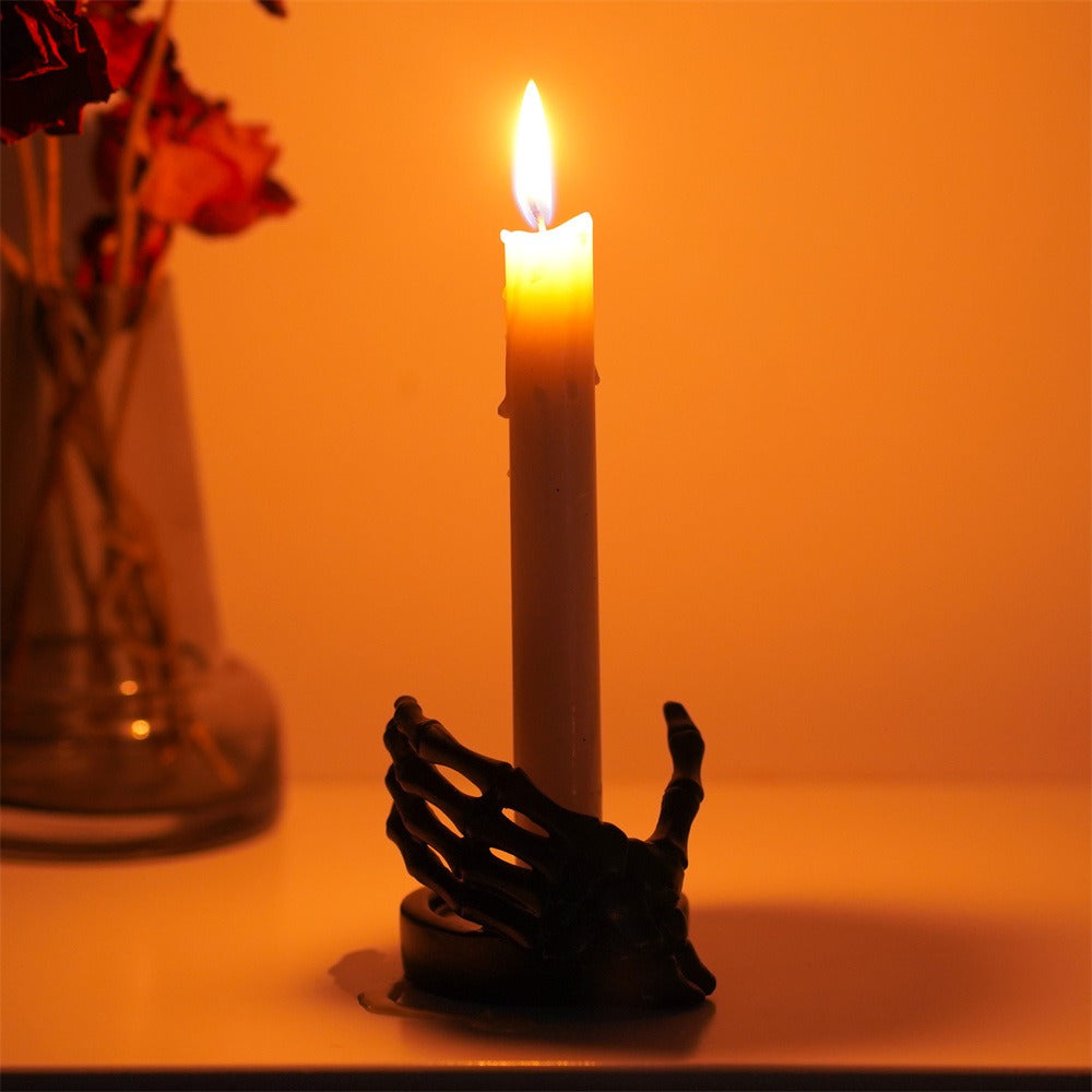 Skeleton Hand Candle Holder for Gothic Tabletop Decor