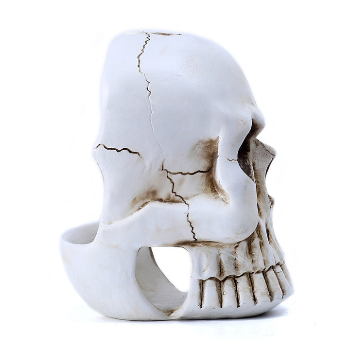 Skull Toilet Brush Holder | Gothic Bathroom Ornament