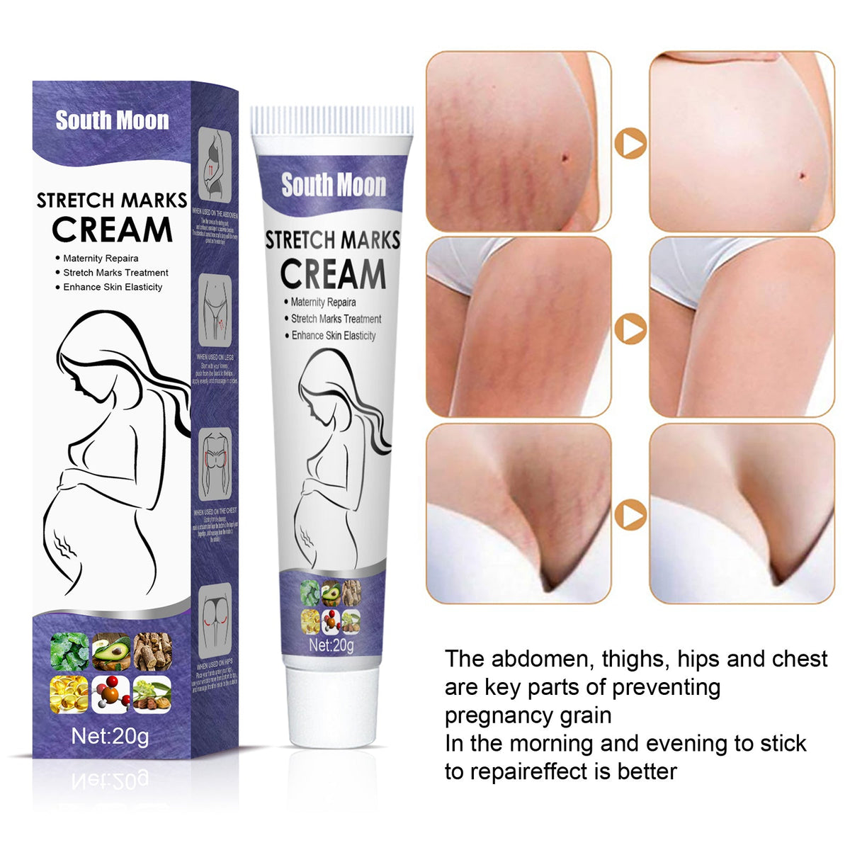 Pregnancy Stretch Mark Cream with Avocado & Vitamin E
