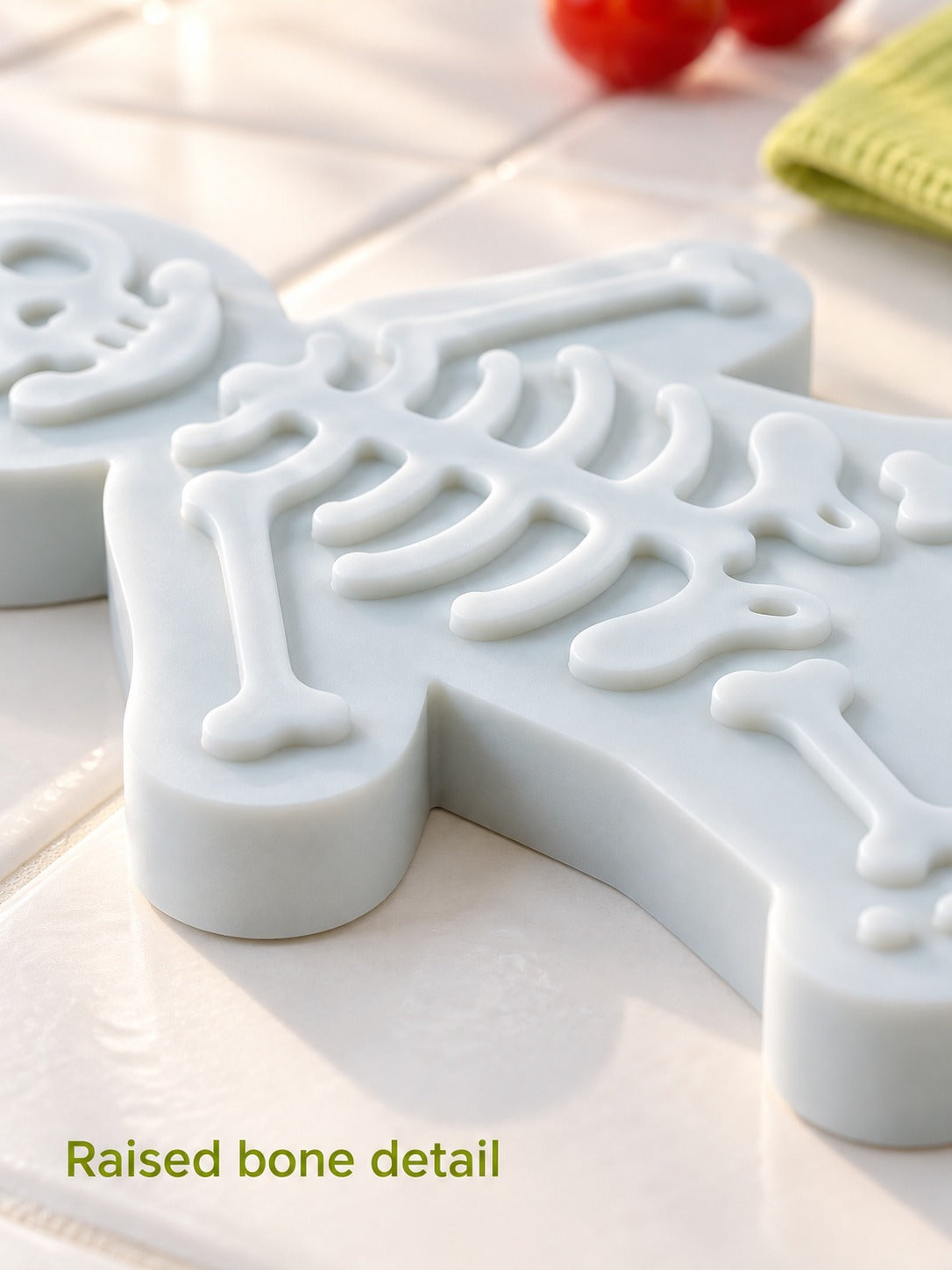 Skeleton Cookie Mold: Press-Cut Bone Detail for Halloween