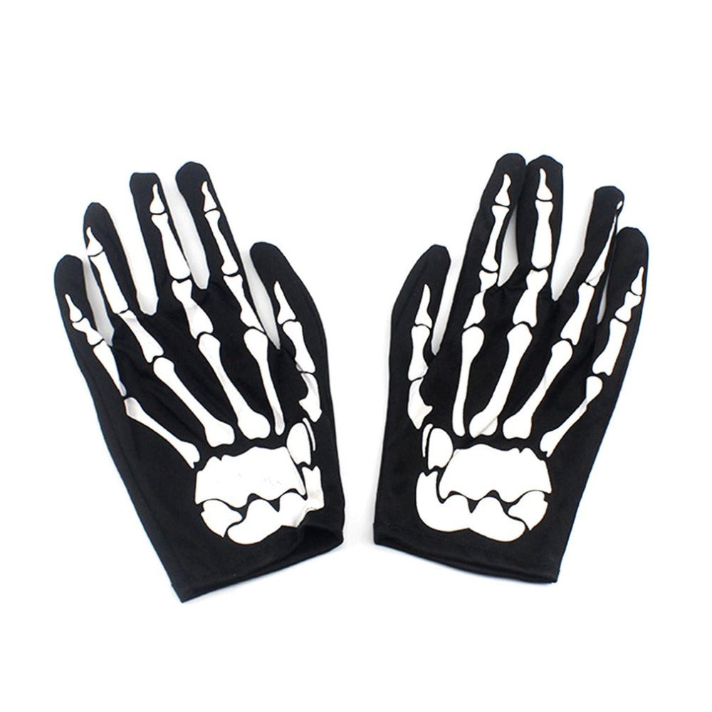 Skeleton Ghost Costume With Mask & Gloves | Halloween