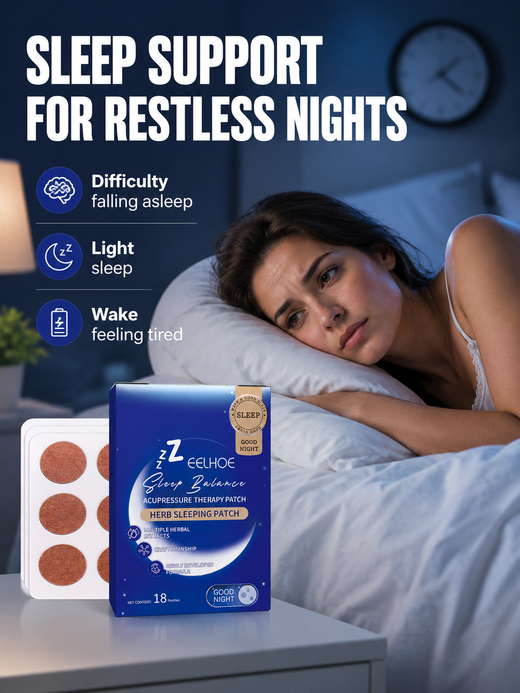 Sleep Patches – Herbal Acupressure for Deep, Restful Sleep