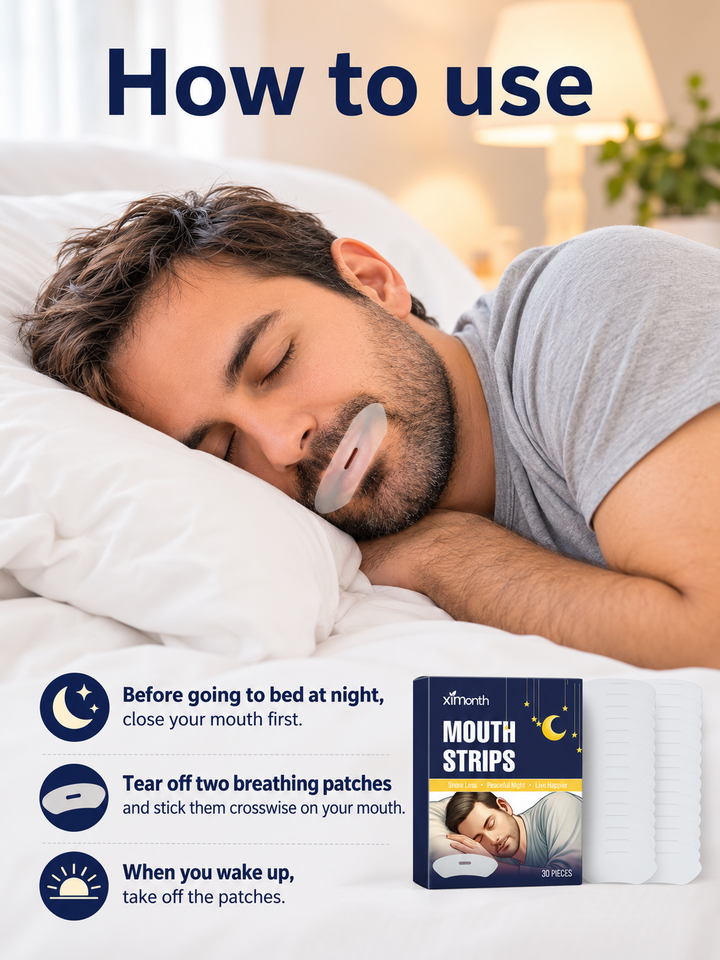 Mouth Strips for Snoring — Peaceful Sleep, Happier Mornings