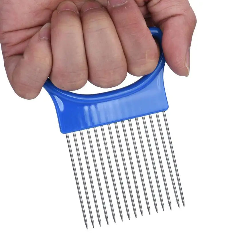 Onion & Tomato Slicer Guide With Steel Prong Holder