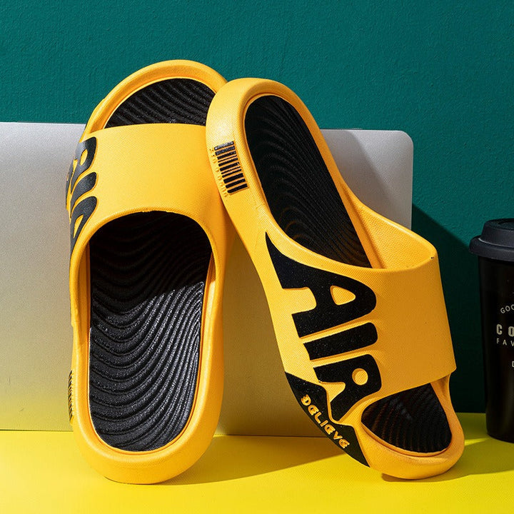 Men's Summer Slip-On Sandals with Thick Textured Footbed