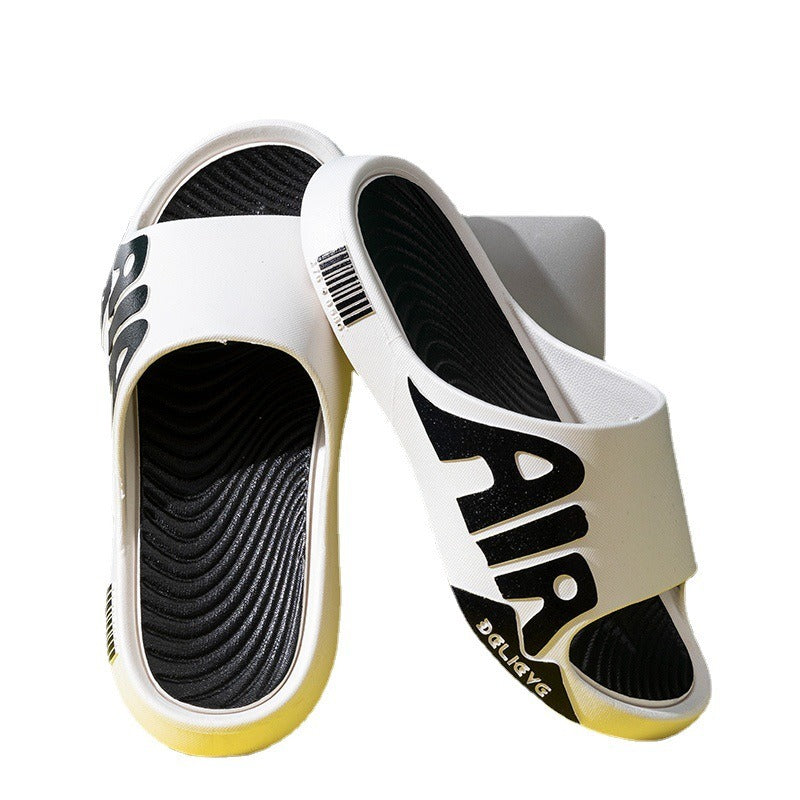 Men's Summer Slip-On Sandals with Thick Textured Footbed