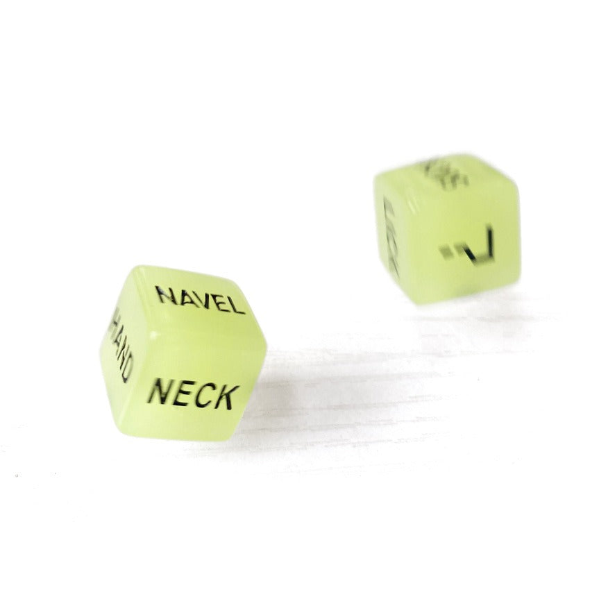 Adult Novelty Glow Dice Set for Playful Couples