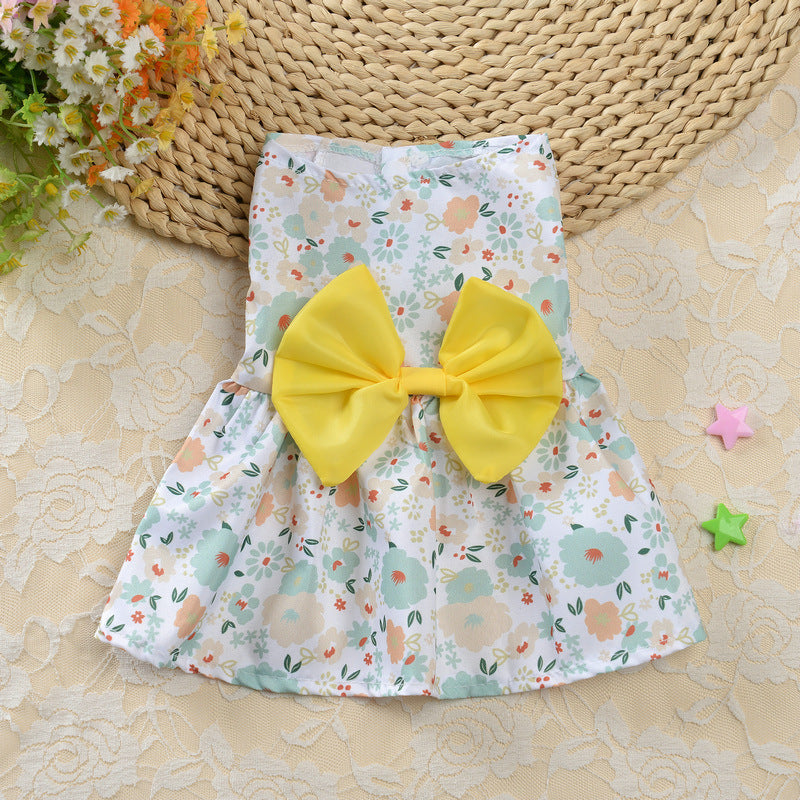 Small Pet Princess Skirt for Spring & Summer Dress-Up