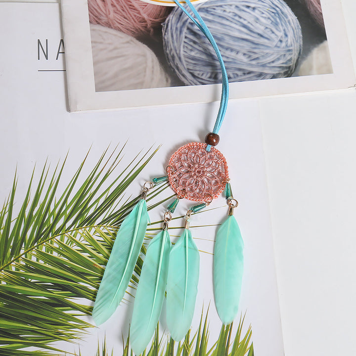 Dream Catcher Car Mirror Pendant for Colorful Boho Decor