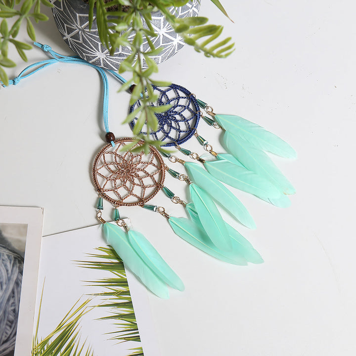 Dream Catcher Car Mirror Pendant for Colorful Boho Decor