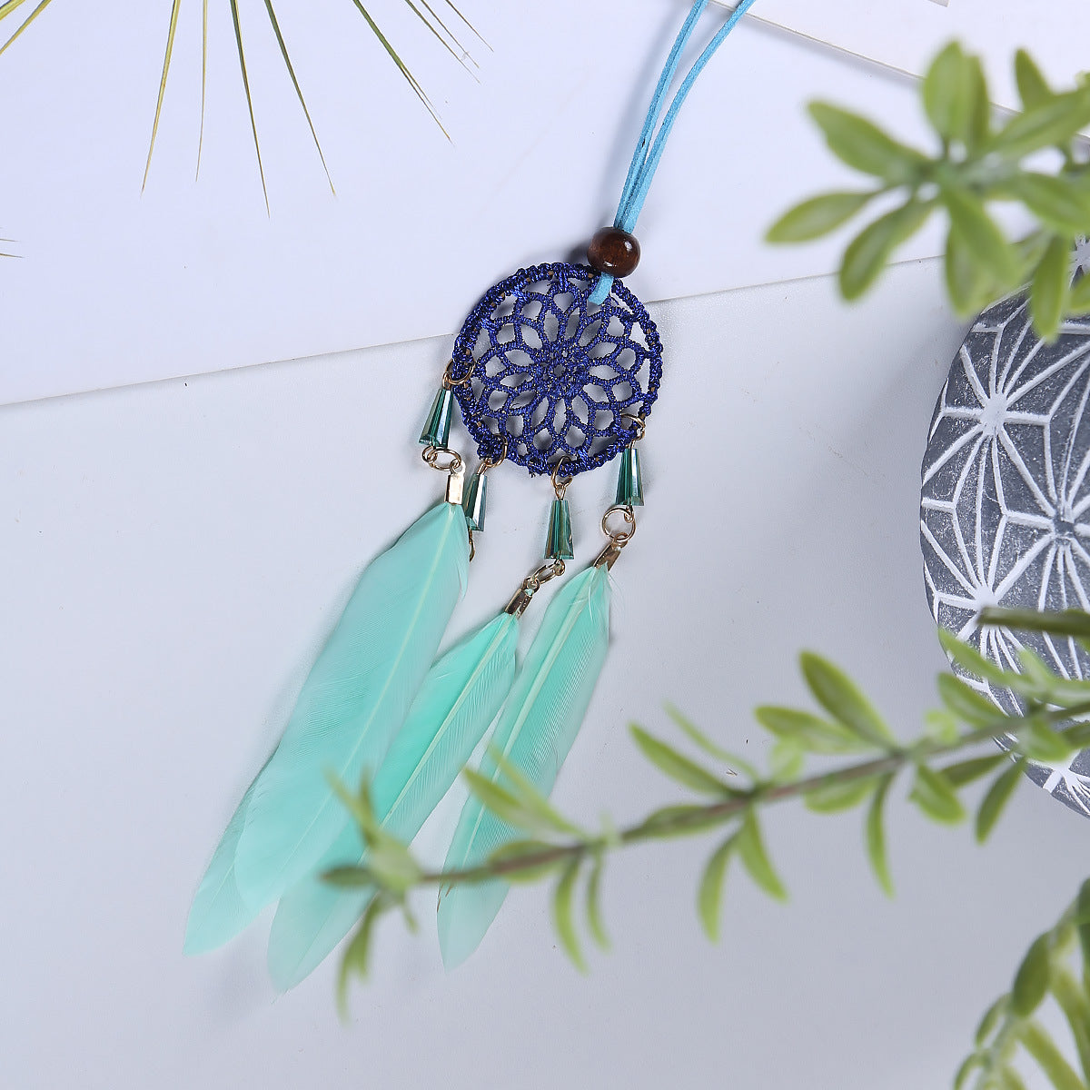 Dream Catcher Car Mirror Pendant for Colorful Boho Decor
