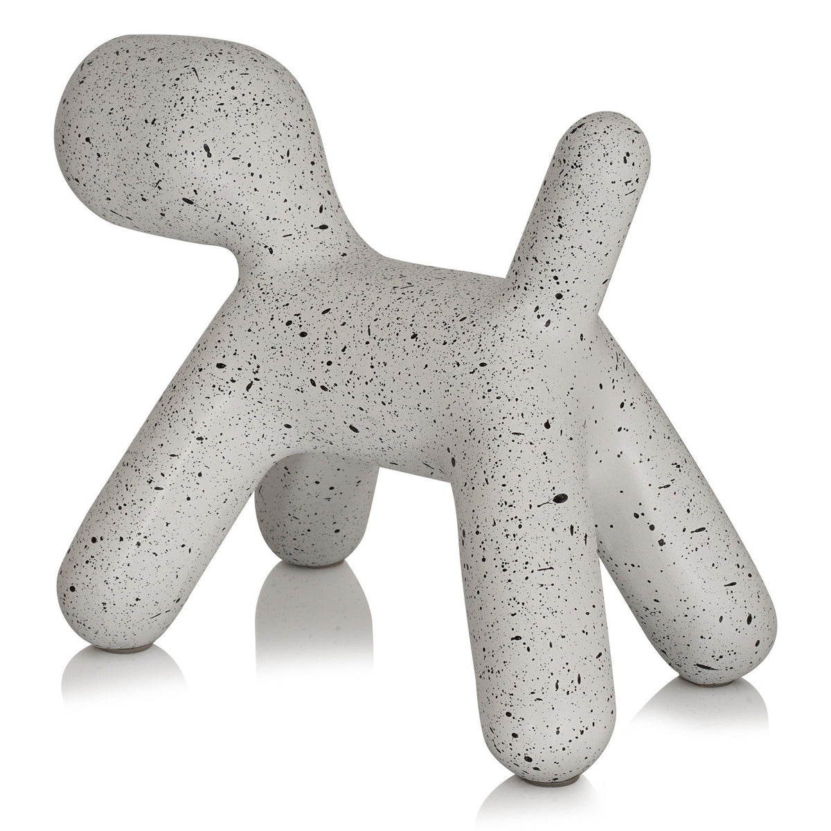 Spotted Dog Resin Sculpture Accent for Modern Decor