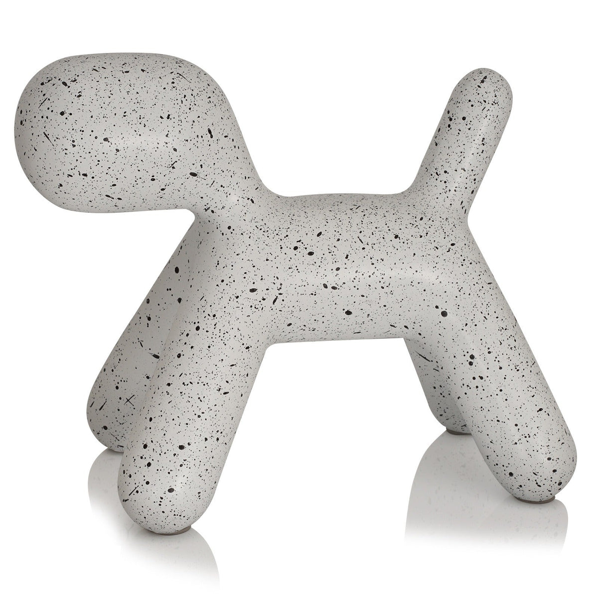 Spotted Dog Resin Sculpture Accent for Modern Decor