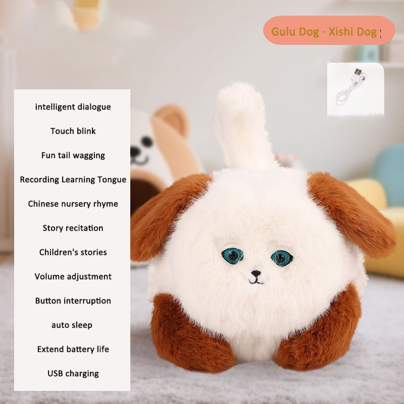 Interactive AI Labrador Plush Toy for Bedtime Comfort