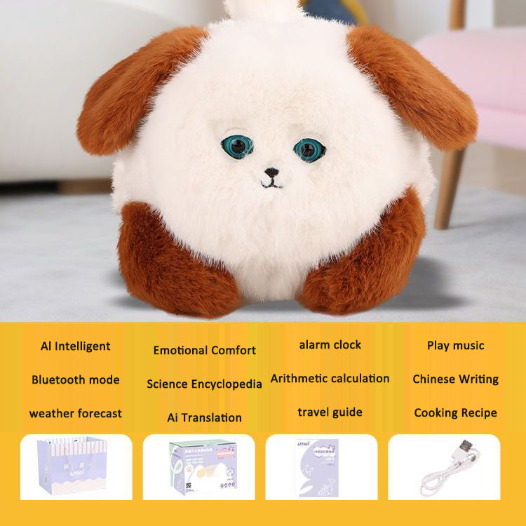 Interactive AI Labrador Plush Toy for Bedtime Comfort