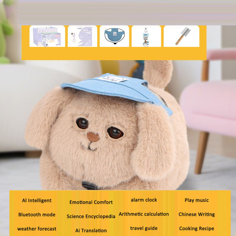 Interactive AI Labrador Plush Toy for Bedtime Comfort