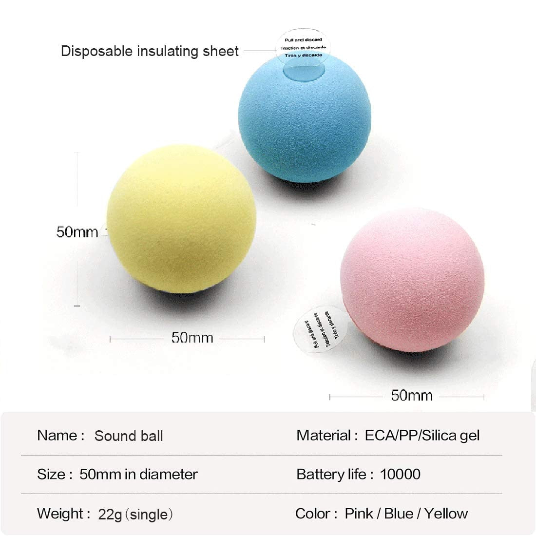Interactive Cat Ball Toy with Catnip and Animal Sounds