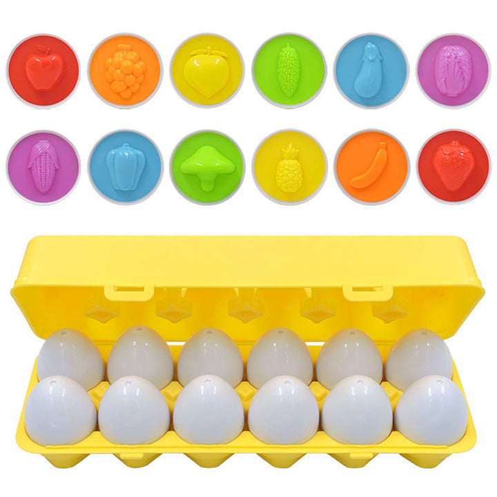Egg Matching Puzzle Toy for Preschool Learning Play