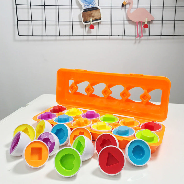 Egg Matching Puzzle Toy for Preschool Learning Play