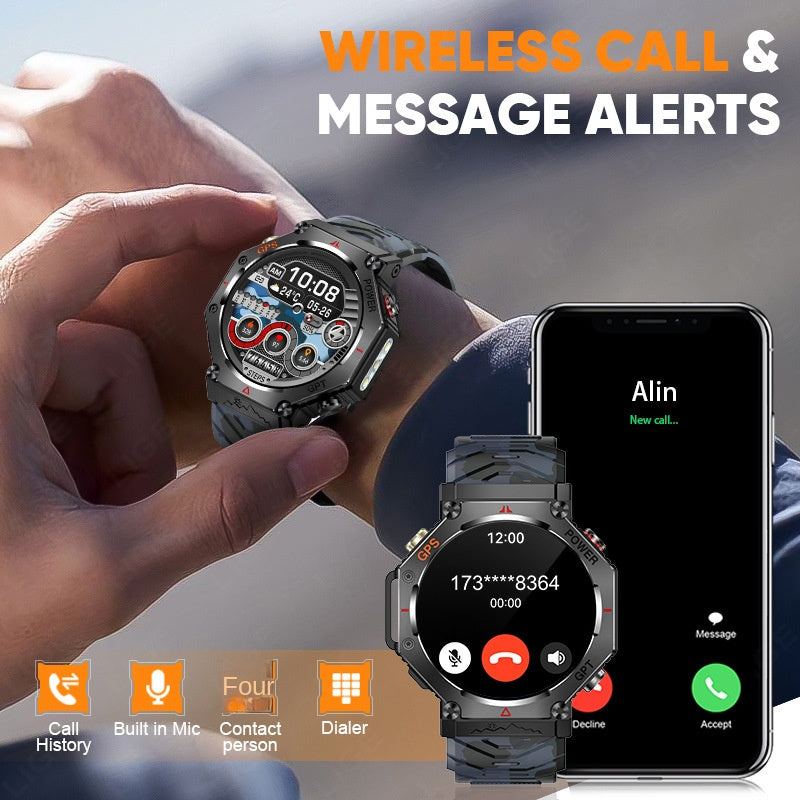 GPS Smartwatch with Fitness Tracking & Wireless Calls