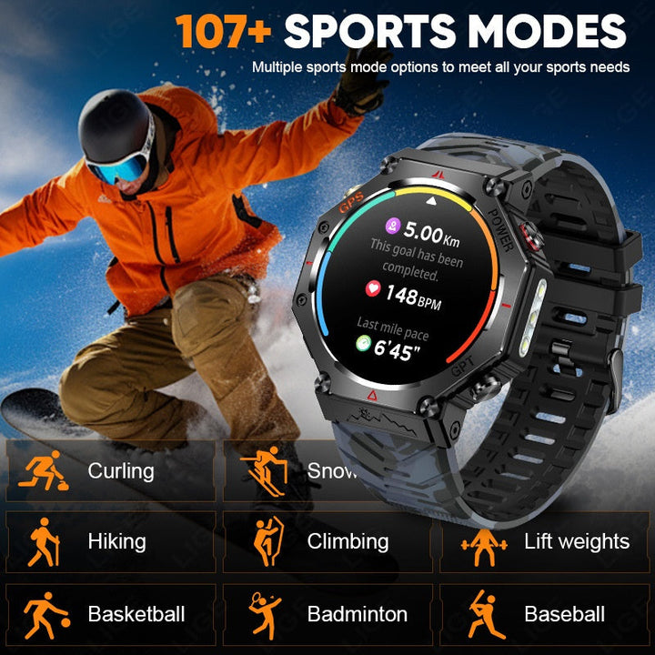 GPS Smartwatch with Fitness Tracking & Wireless Calls