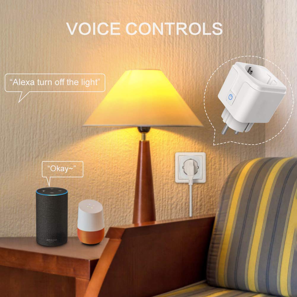 Smart WiFi Plug 16A: Voice & App Control for Alexa