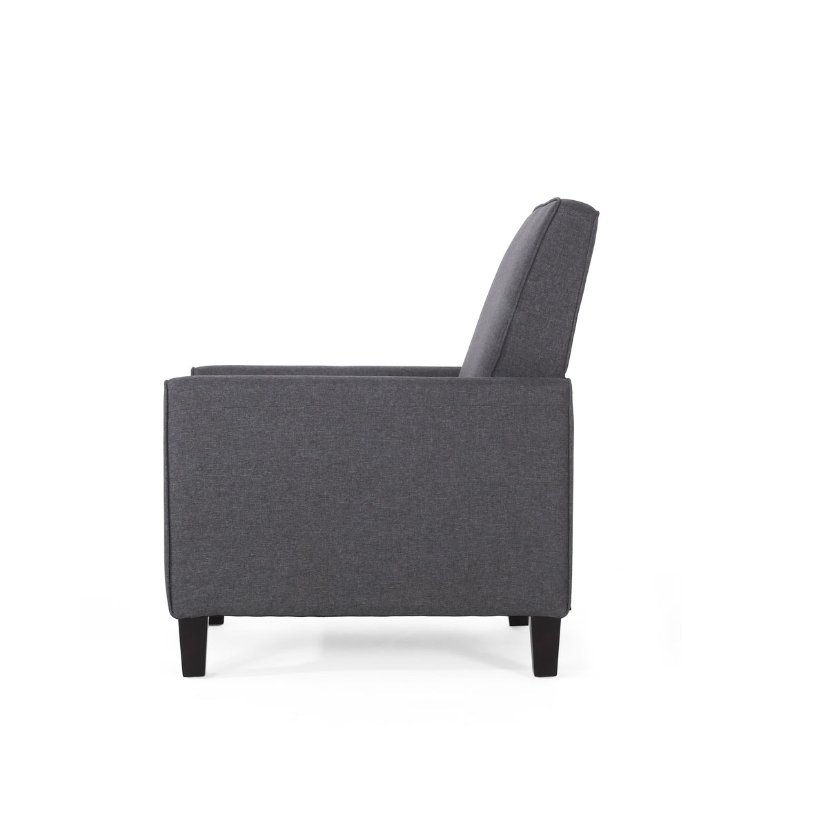 Push Back Recliner Chair for Small Spaces Charcoal
