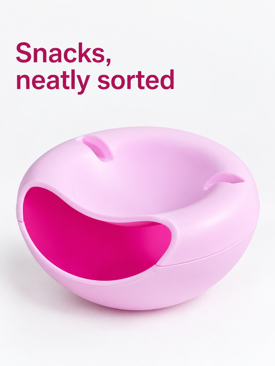 Snack Bowl with Side Pocket for Shells and Pits