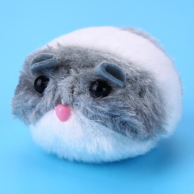 Plush Mouse Cat Toy With Shake Pull Loop, Set of 2