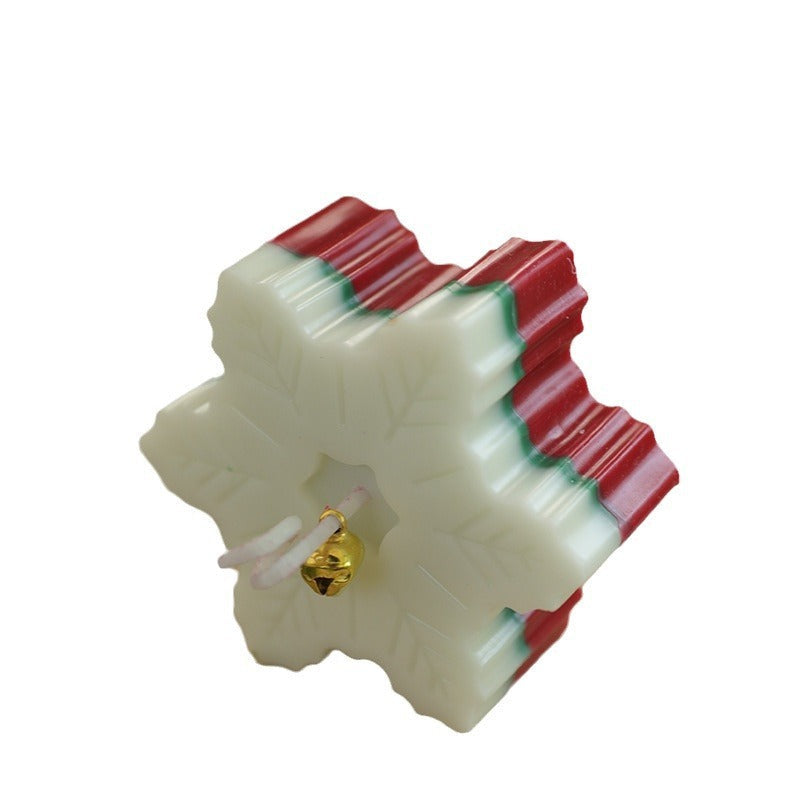 Snowflake Candle for Festive Christmas Table Decor