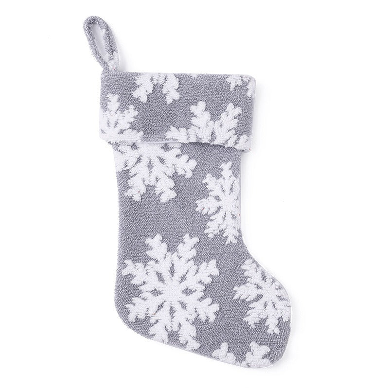 Snowflake Christmas Stocking For Festive Gift Display