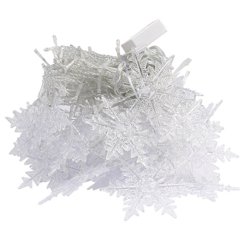 Snowflake Curtain String Lights for Holiday Windows