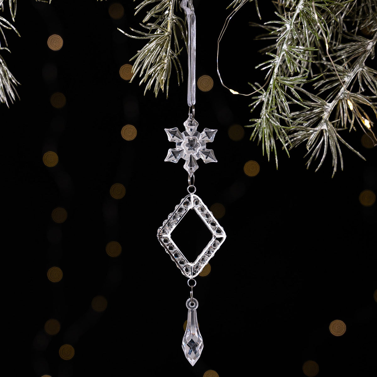 Crystal Christmas Ornaments for Elegant Sparkling Trees