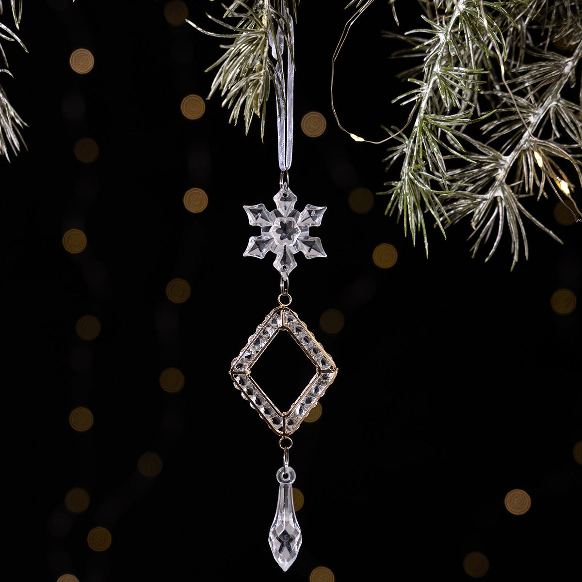 Crystal Christmas Ornaments for Elegant Sparkling Trees