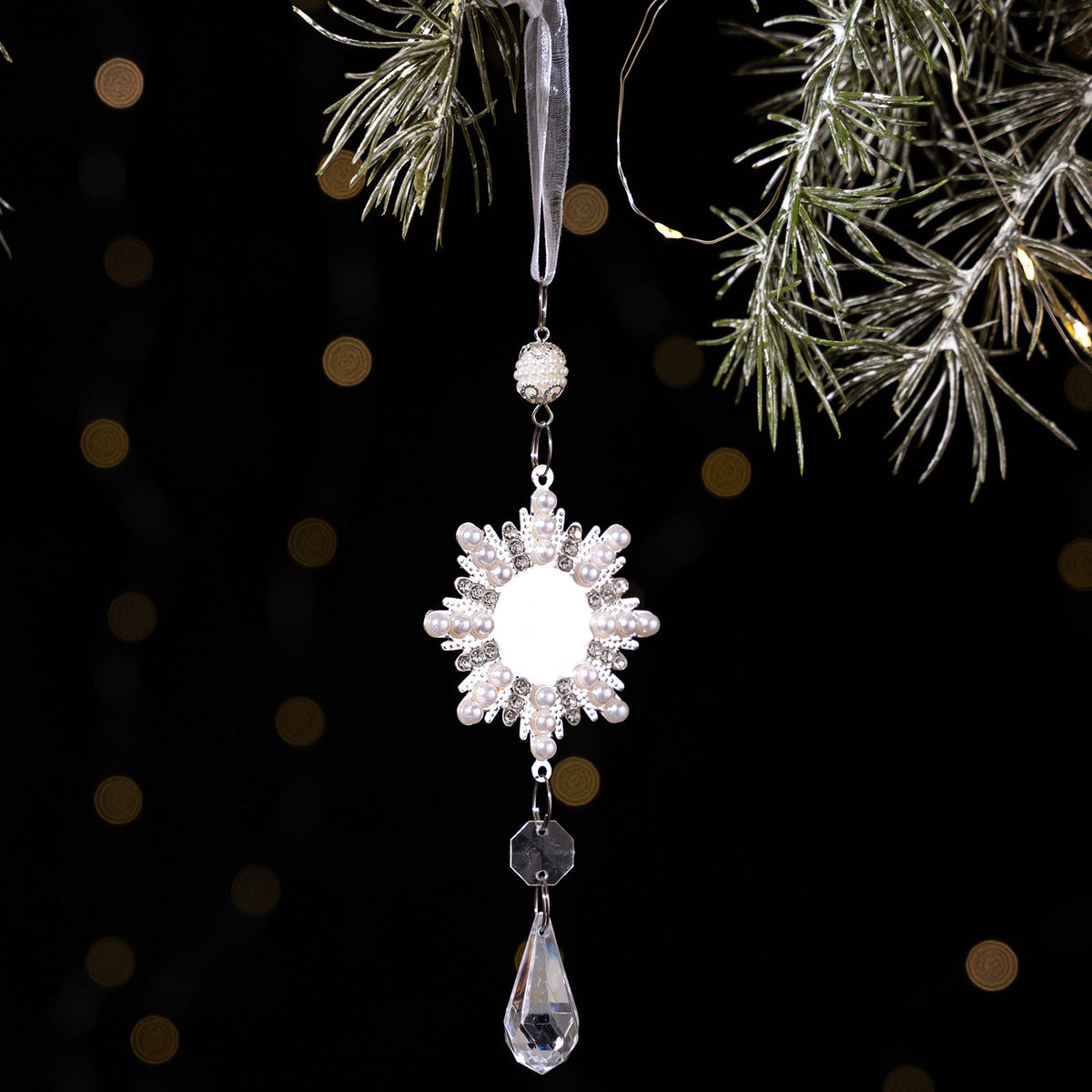 Crystal Christmas Ornaments for Elegant Sparkling Trees
