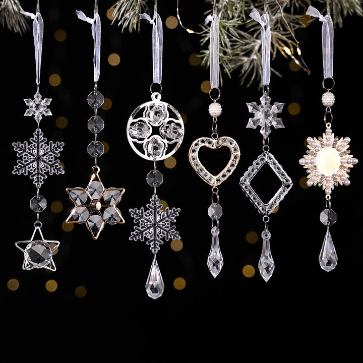 Crystal Christmas Ornaments for Elegant Sparkling Trees