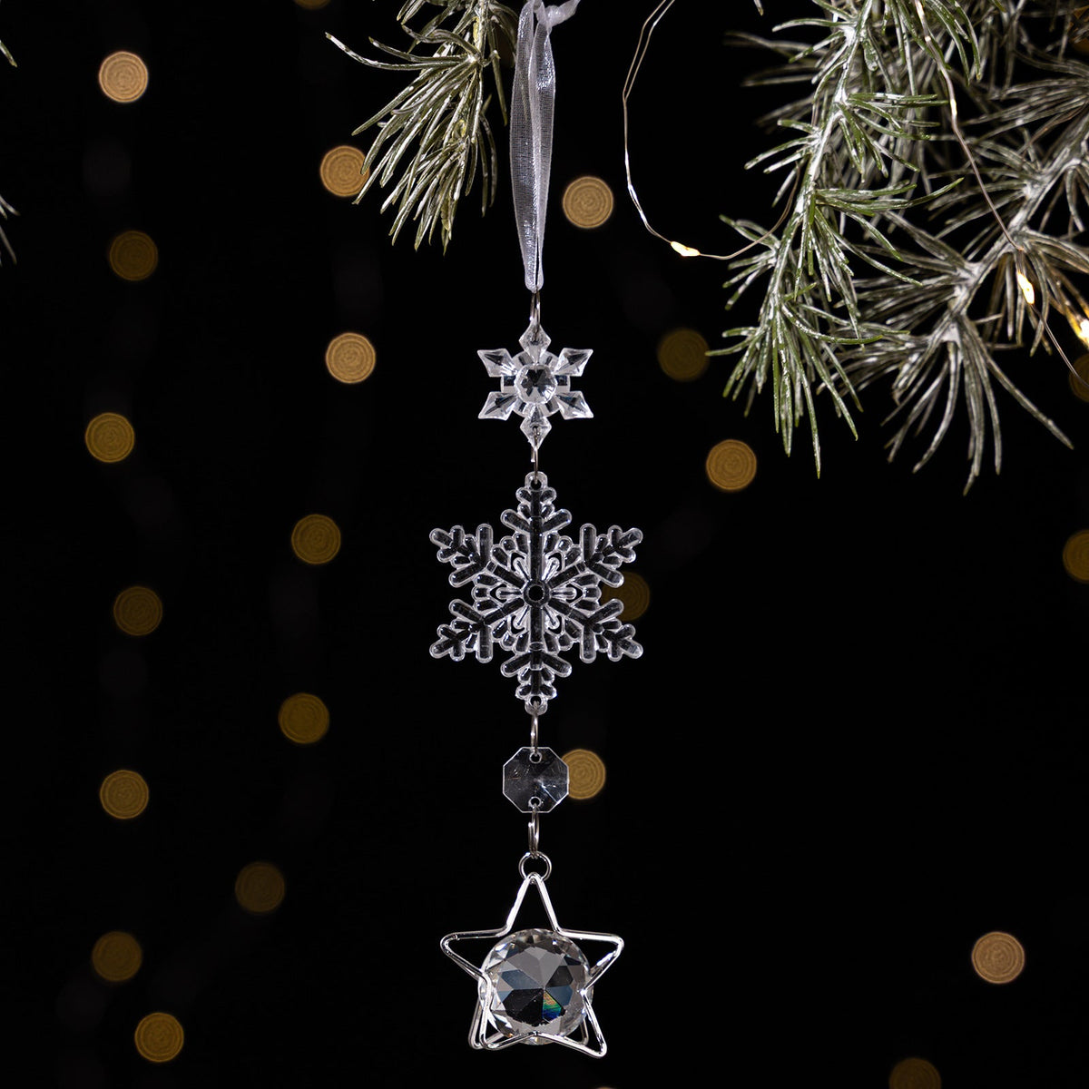 Crystal Christmas Ornaments for Elegant Sparkling Trees