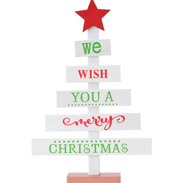 Wooden Christmas Tree Decoration for Warm Cozy Displays