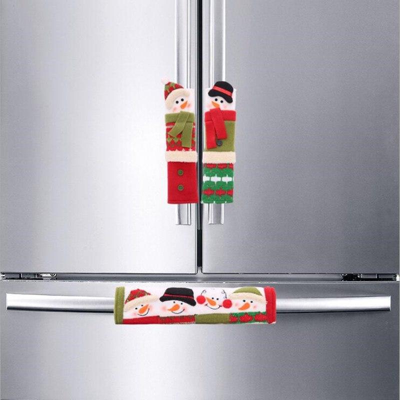 Snowman Kitchen Handle Covers for Festive Christmas Cheer