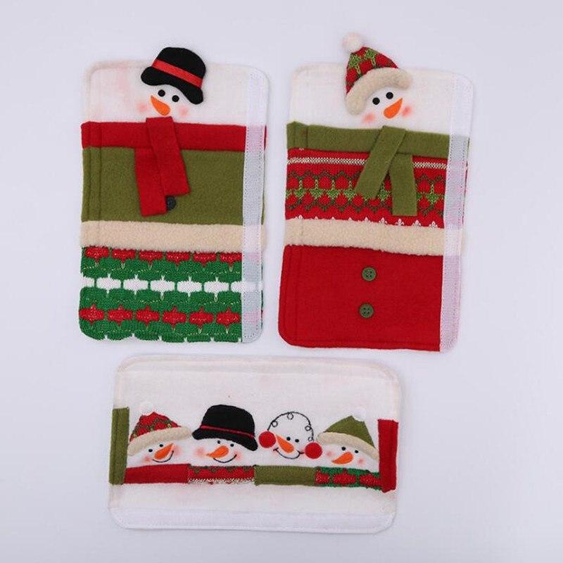 Snowman Kitchen Handle Covers for Festive Christmas Cheer