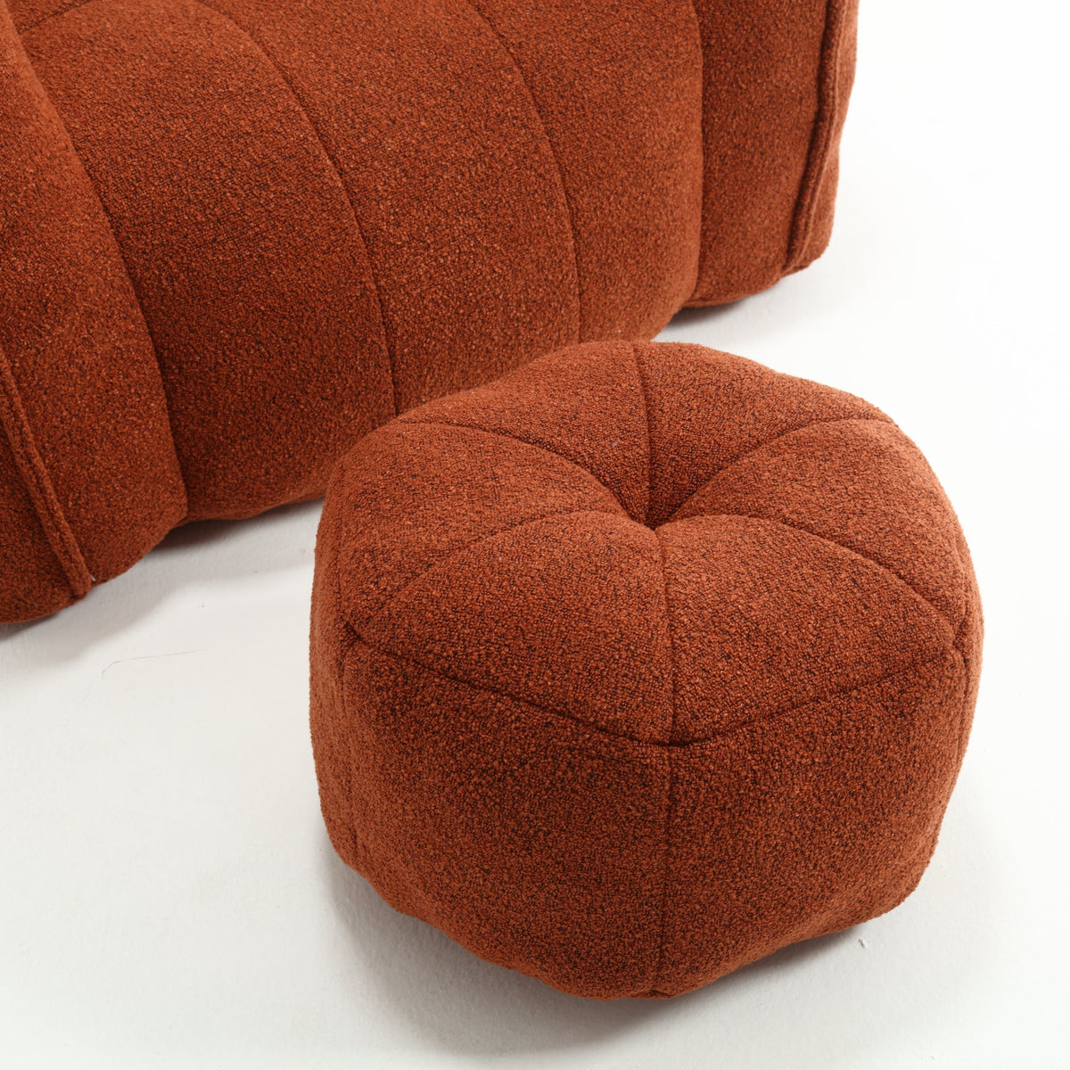 Bean Bag Chair with Footstool for Cozy Living Rooms