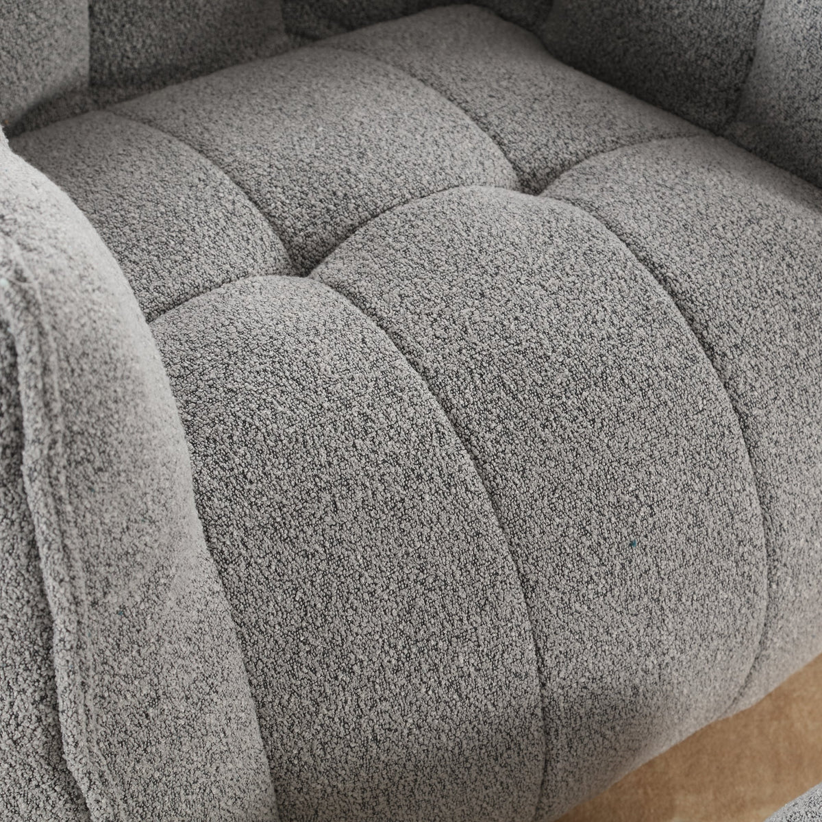 Foam Chip Bean Bag Chair with Footstool for Living Room