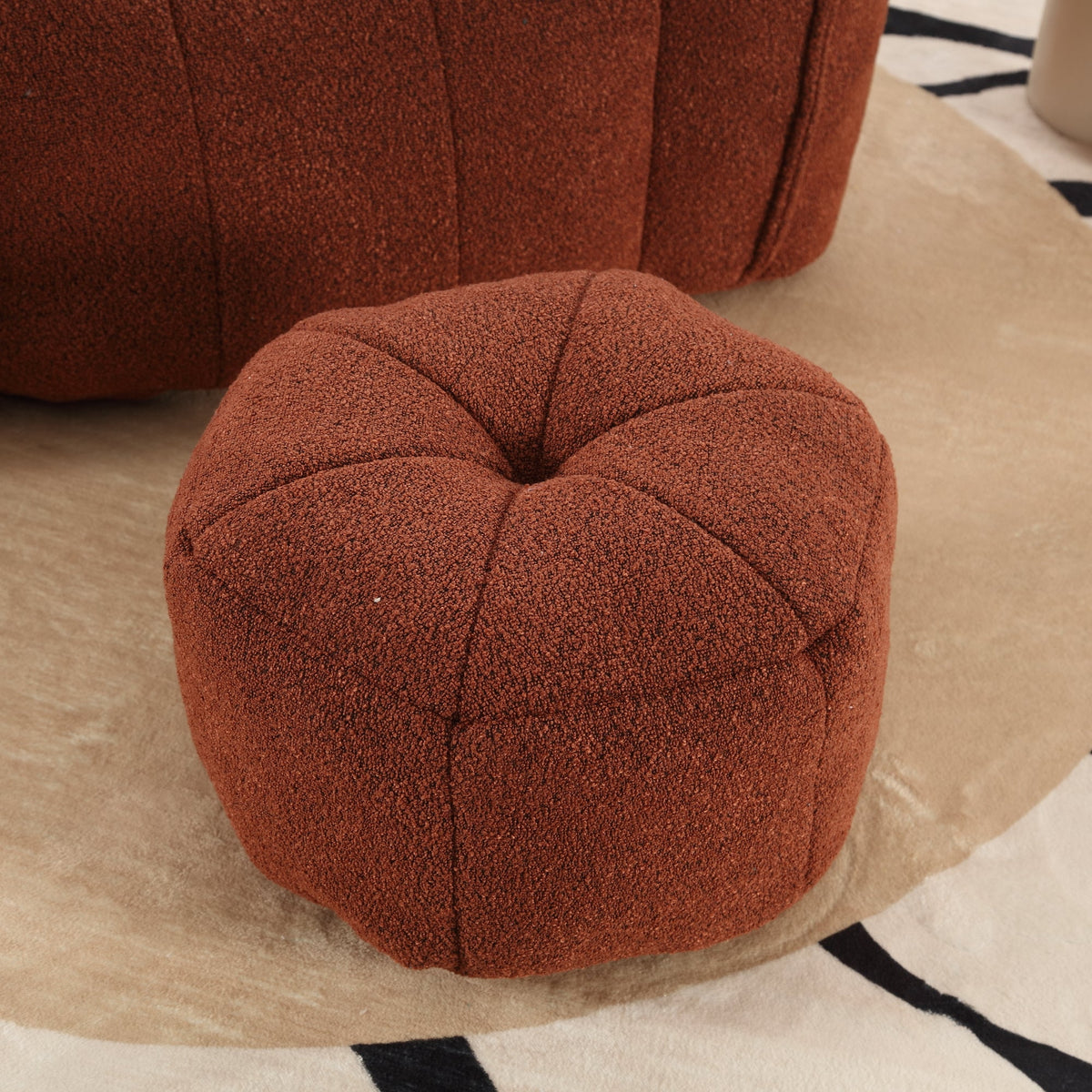 Bean Bag Chair with Footstool for Cozy Living Rooms