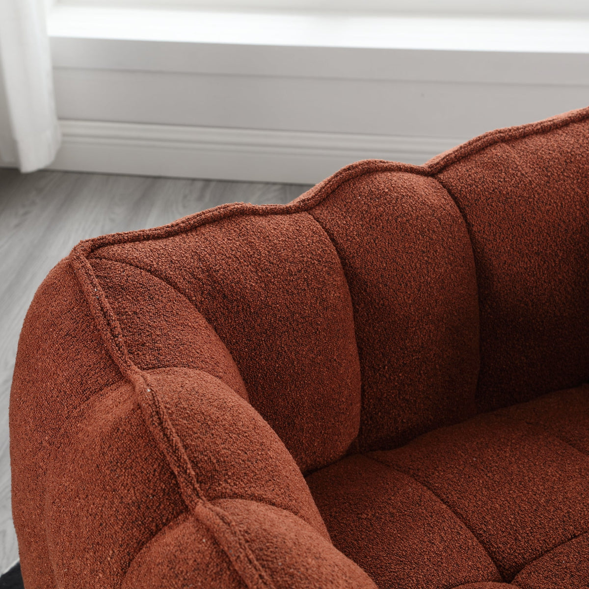 Bean Bag Chair with Footstool for Cozy Living Rooms
