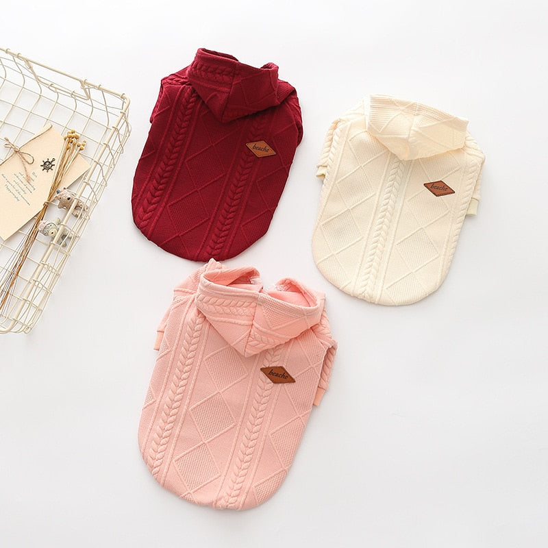 Small Dog Sweater Cozy Knit Warmth for Pugs Outdoors