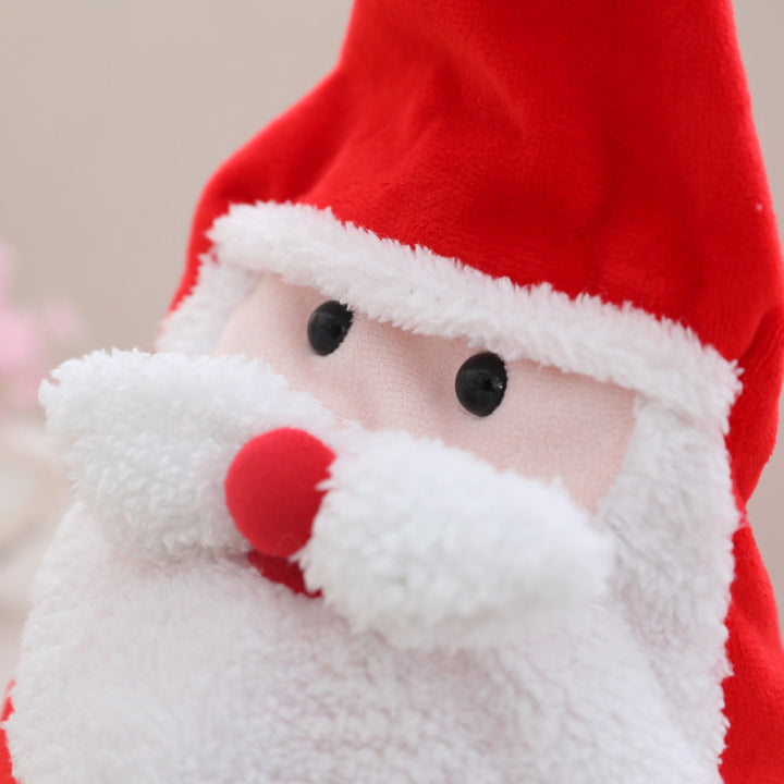 Light-Up Santa Hat Plush Toy for Playful Christmas Fun
