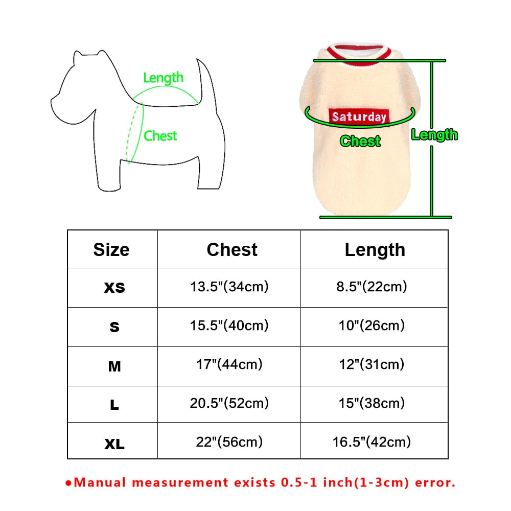 Dog Fleece Sweater for Cozy Everyday Walks & Warmth